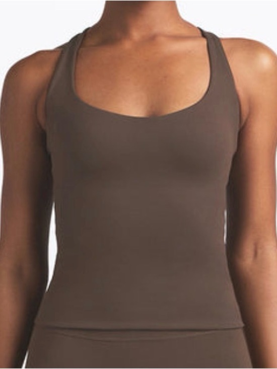 SKIMS Tops - SKIMS x Nike Matte Racer Back Tank | Dark Sepia | XS | NWT 🏷️